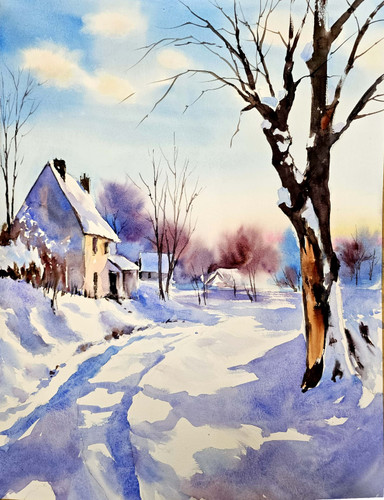 چشم انداز برفی