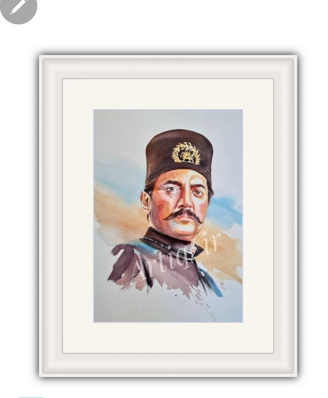 پرتره بهرام رادان اثر هنرمندان سوده ذاکر