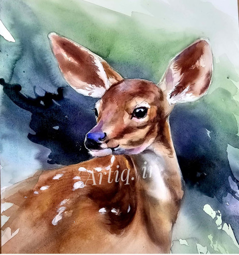 مارال، آبرنگ ،اثر استاد سوده ذاکر